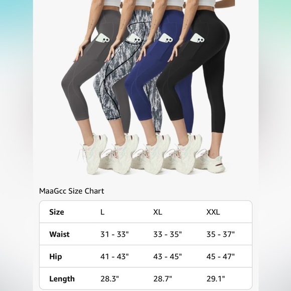 High-Waisted Navy capris with Pockets - Picture 3 of 8